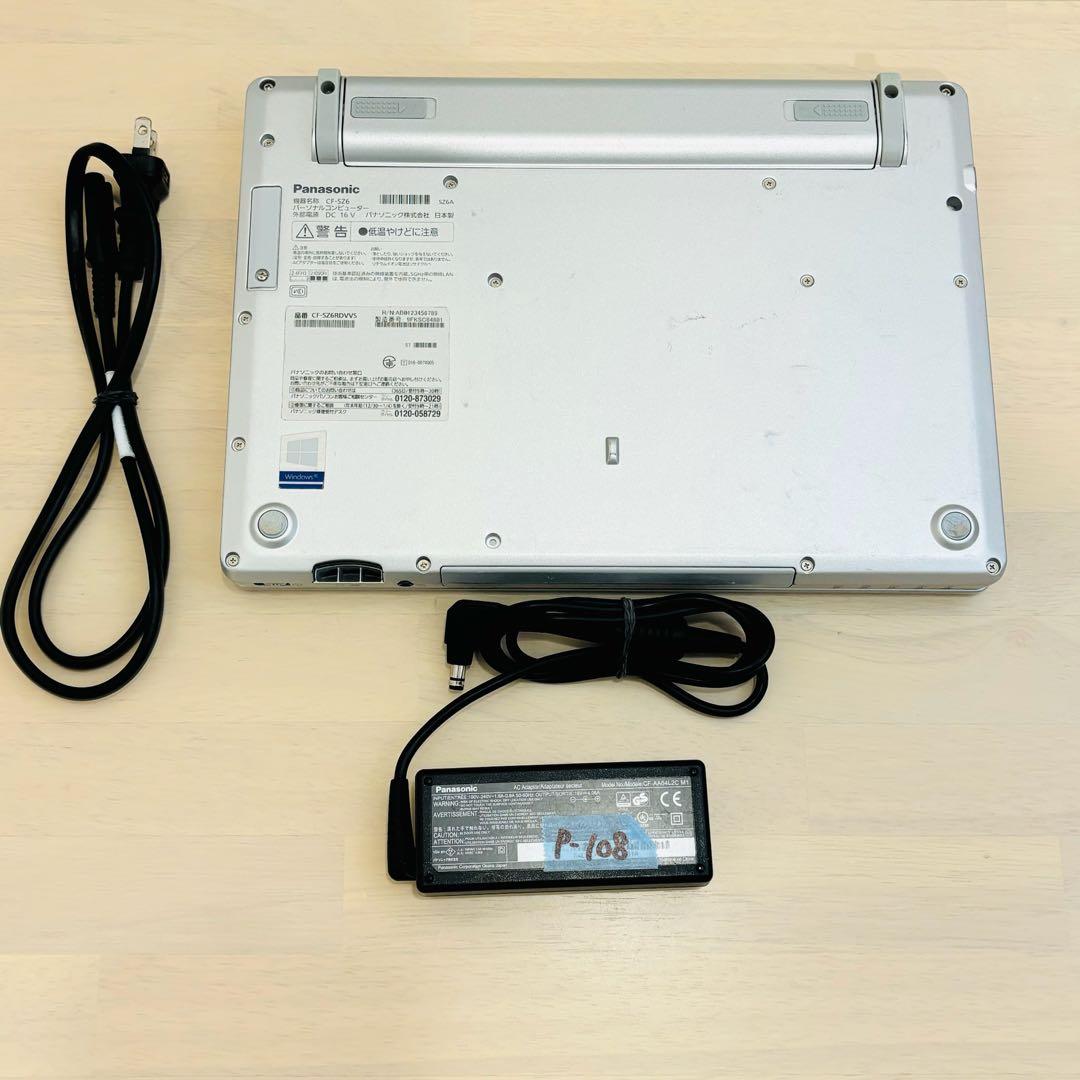 レッツノート Windows11 SSD ノートPC オフィス付き P108