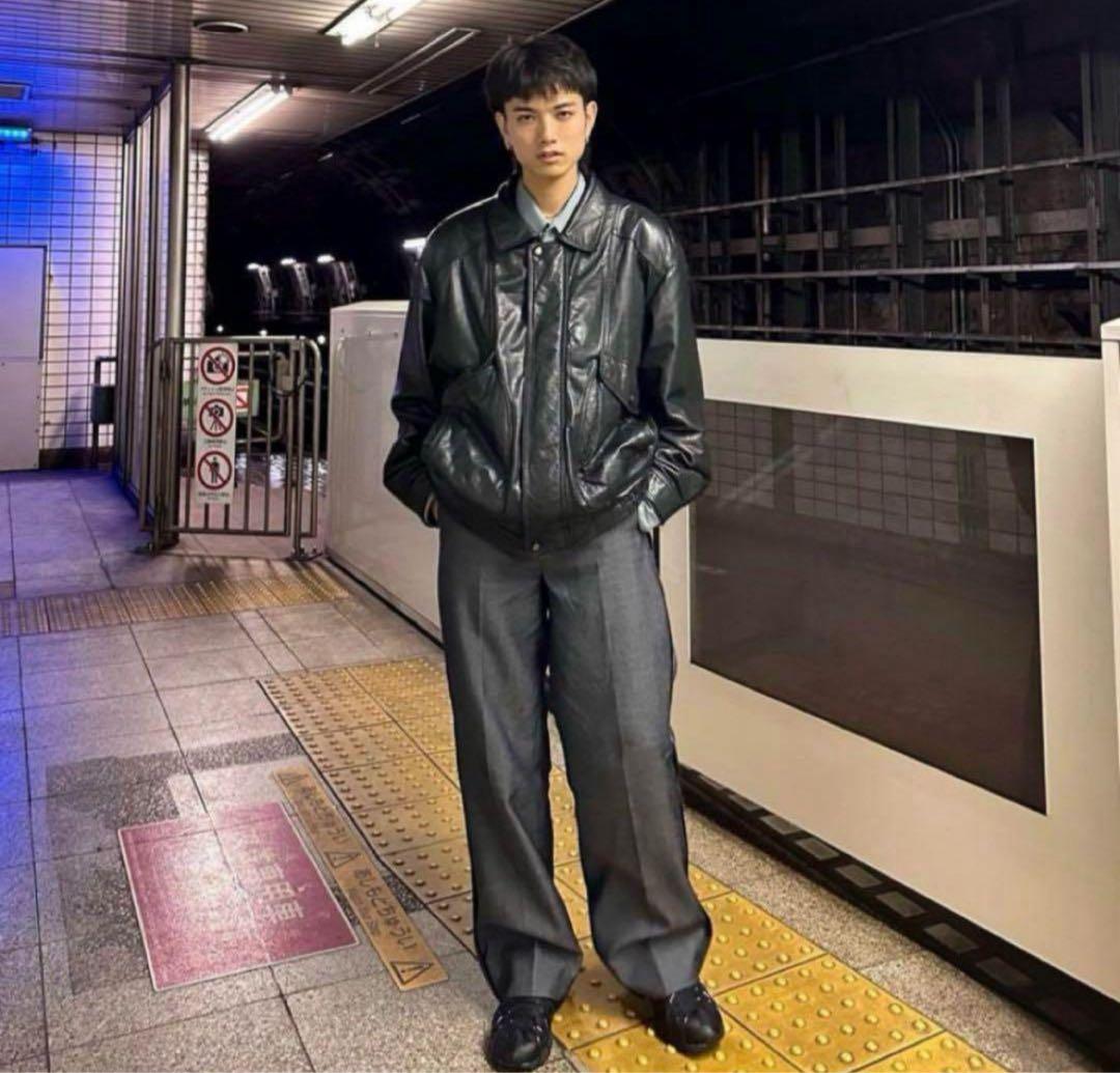 k*4様 【90s】羊革 レザージャケット vintage 短丈 一点物