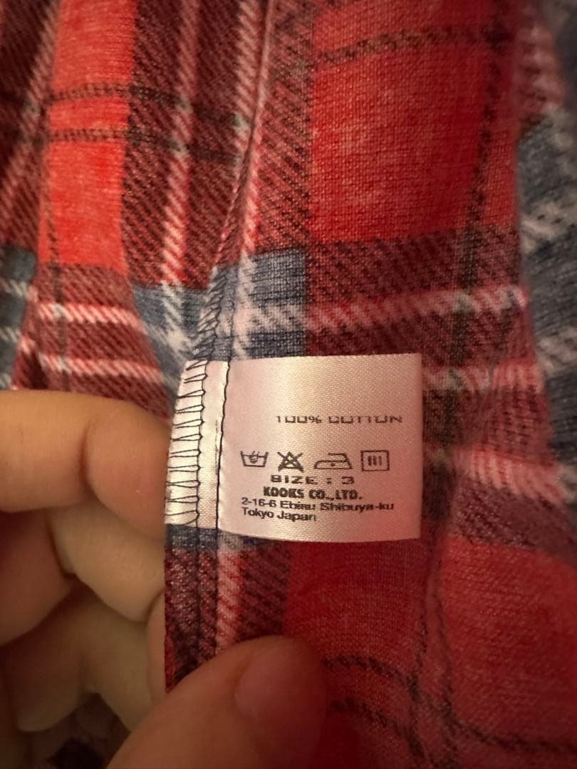 ナンバーナイン number (n)ine チェック ネルシャツ ガンズ期