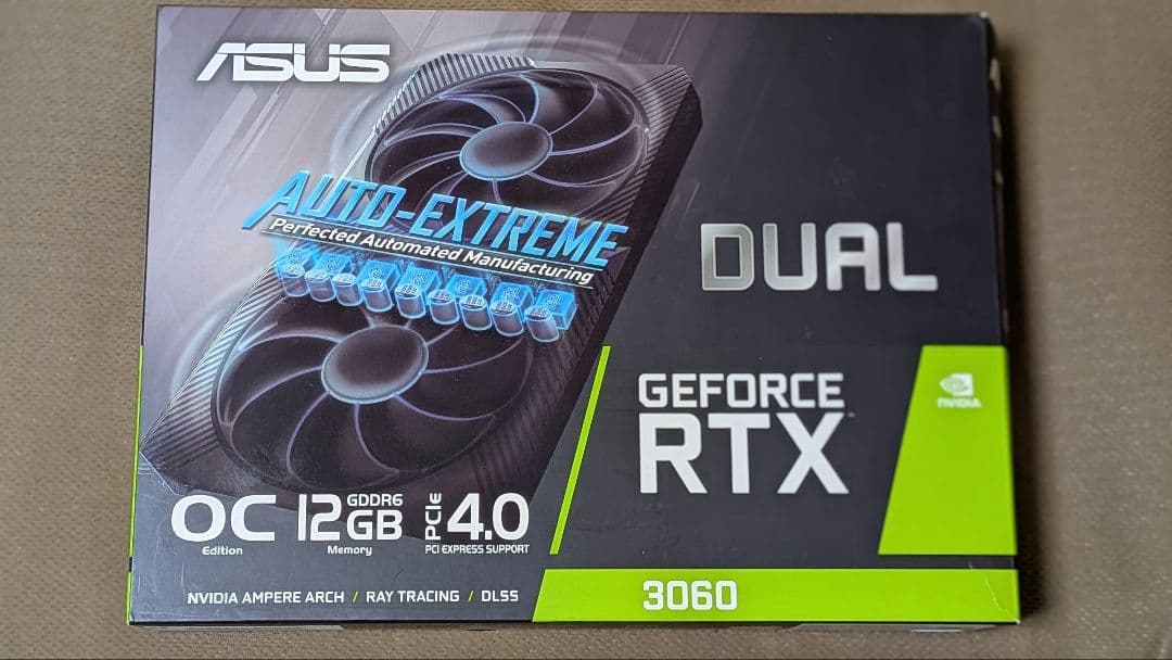 グラフィックボード・グラボ・ビデオカード ASUS DUAL-RTX3060-O12G-V2 LHR