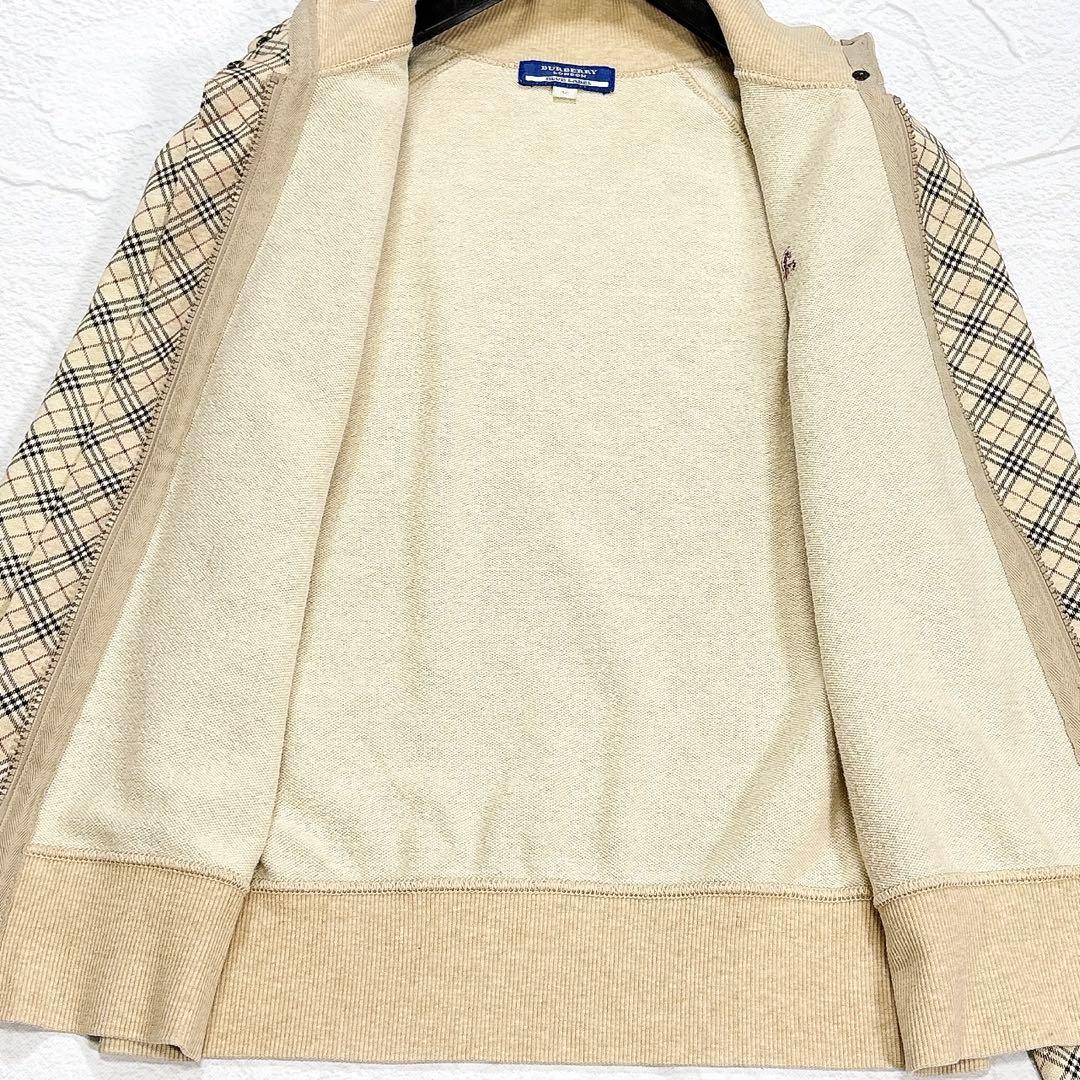 美品✨バーバリーブルーレーベル　トラックジャケット　ノバチェック　ホースロゴ刺繍