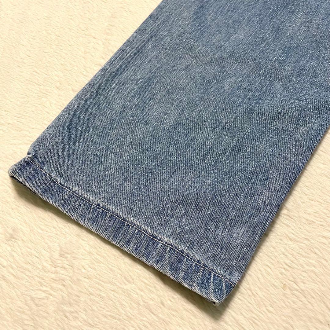 美品《YANUK ヤヌーク Lilith》 23 ハイウェスト ワイドストレート