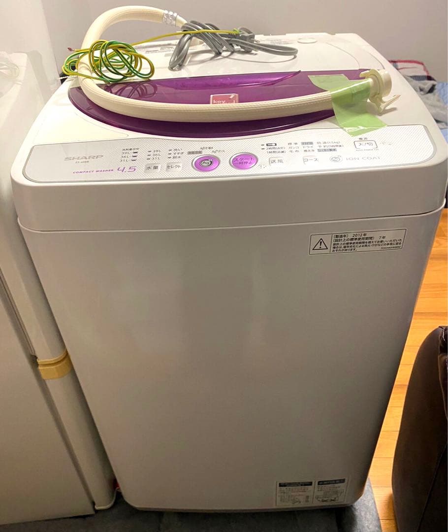 シャープ 全自動洗濯機 ES-45E8-KP