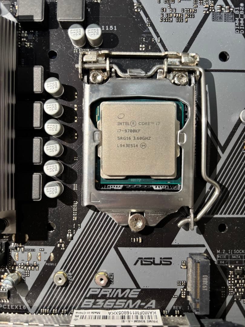 CPU Intel Core i7-9700KF+ASUS PRIME B365M-A