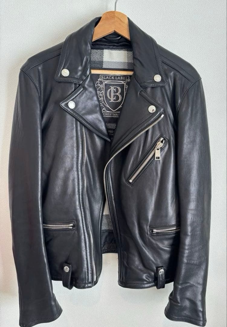 BLACK LABEL CRESTBRIDGE ダブルライダースレザージャケット