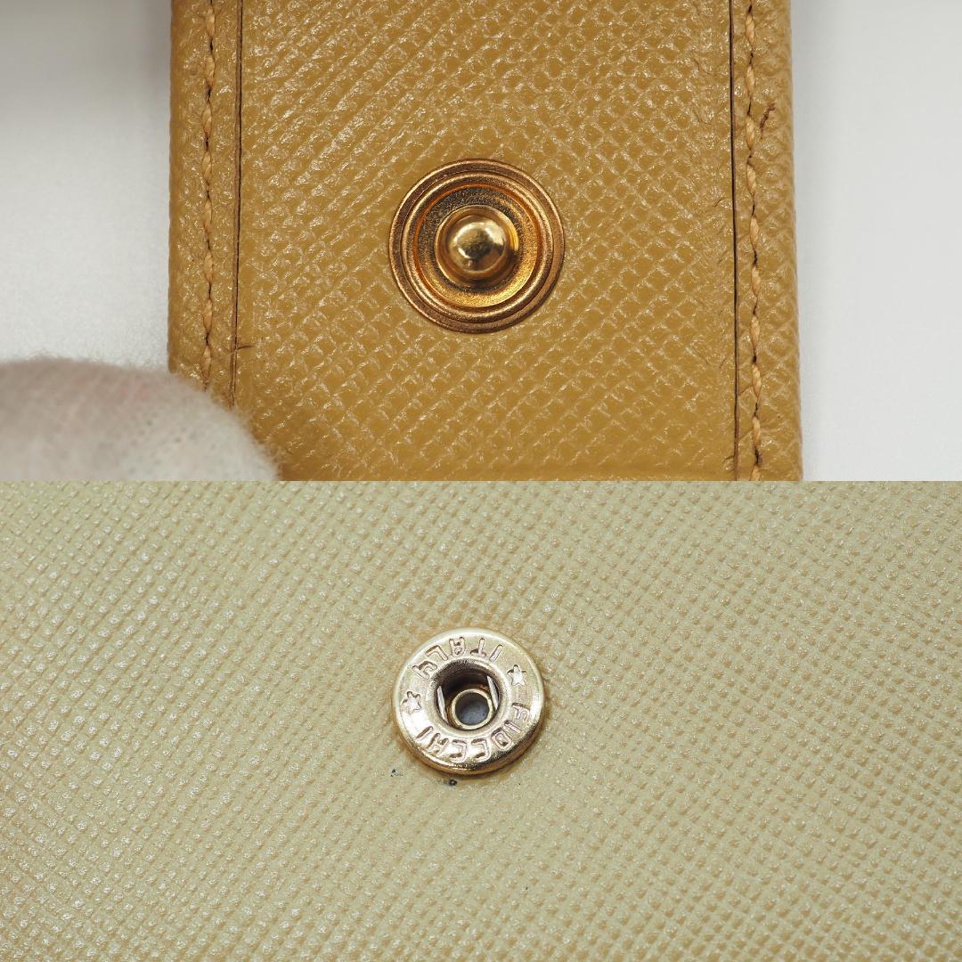 【美品】PRADA プラダ 二つ折り財布 サフィアーノ ラウンドファスナー