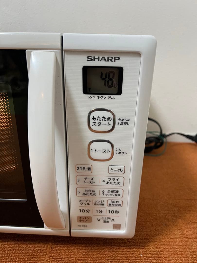 シャープ 2019年製 オーブンレンジRE-CE6-KW 電子レンジ