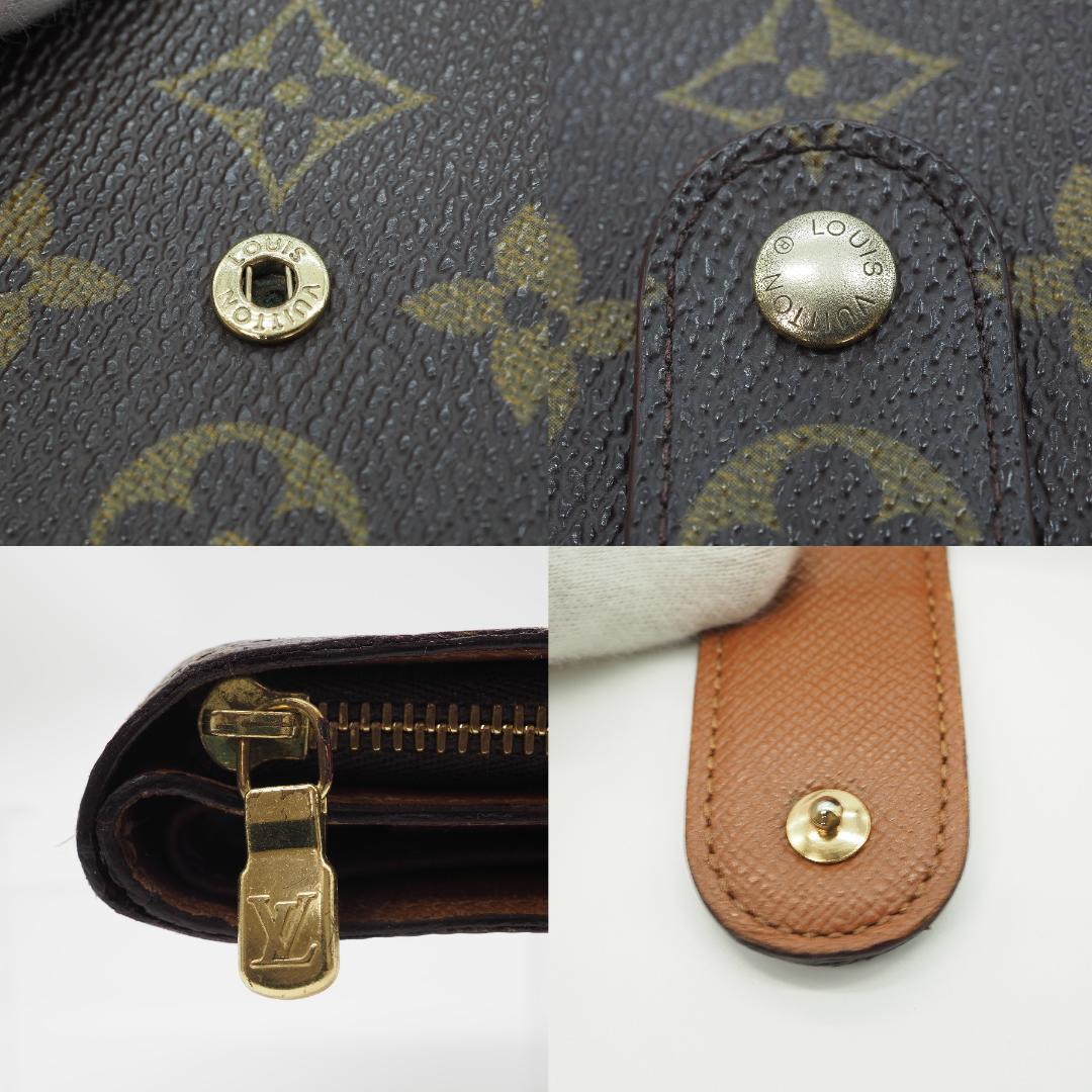 ルイヴィトン モノグラム ポルトパピエ ジップ 二つ折り財布