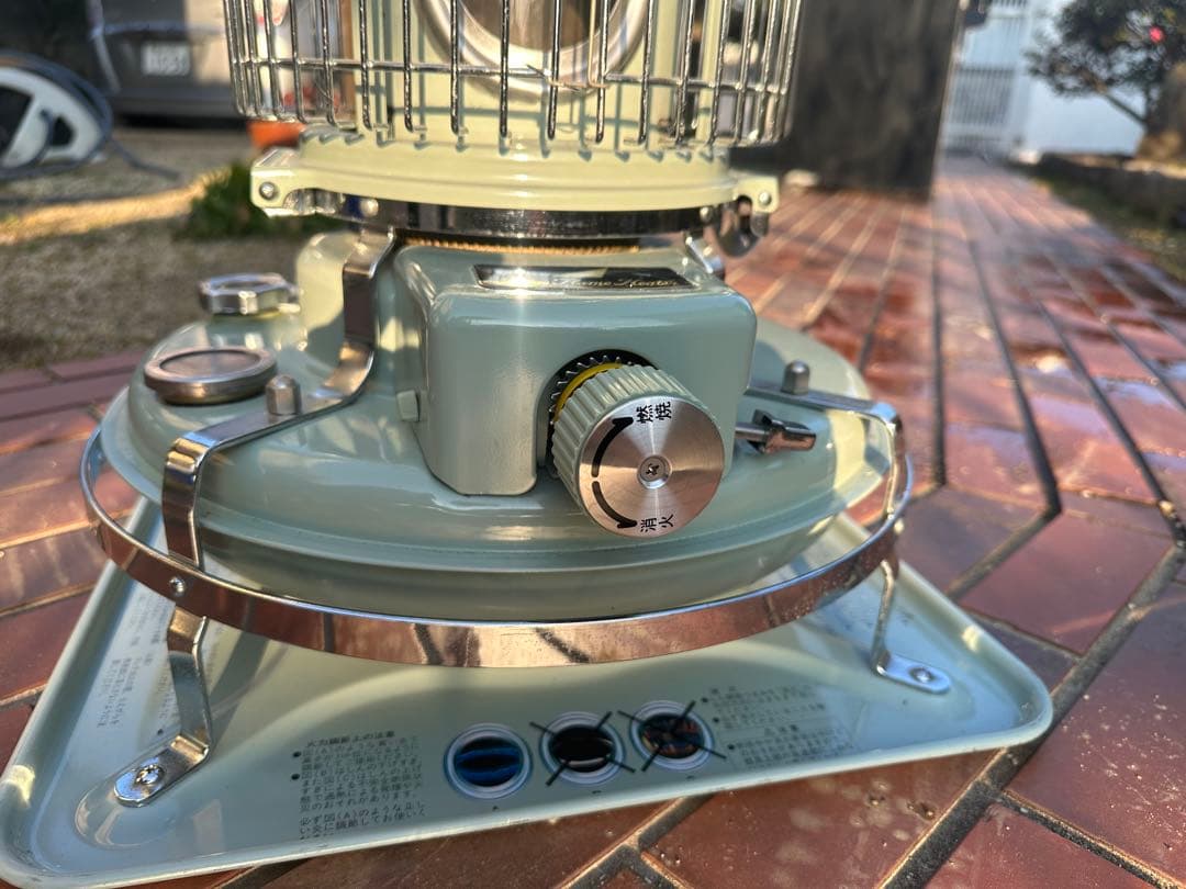 レトロ グリーン 石油ストーブ　03年製