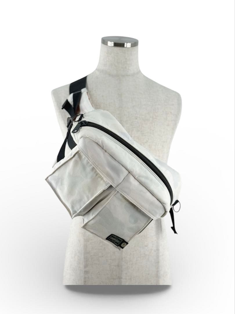 未使用級 PORTER×A BATHING APE ウエストバッグ ボディバッグ