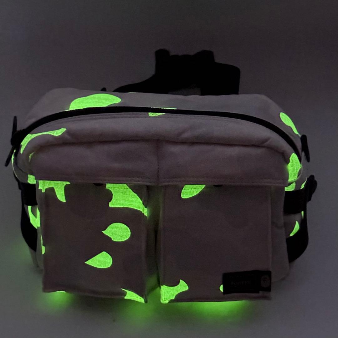 未使用級 PORTER×A BATHING APE ウエストバッグ ボディバッグ