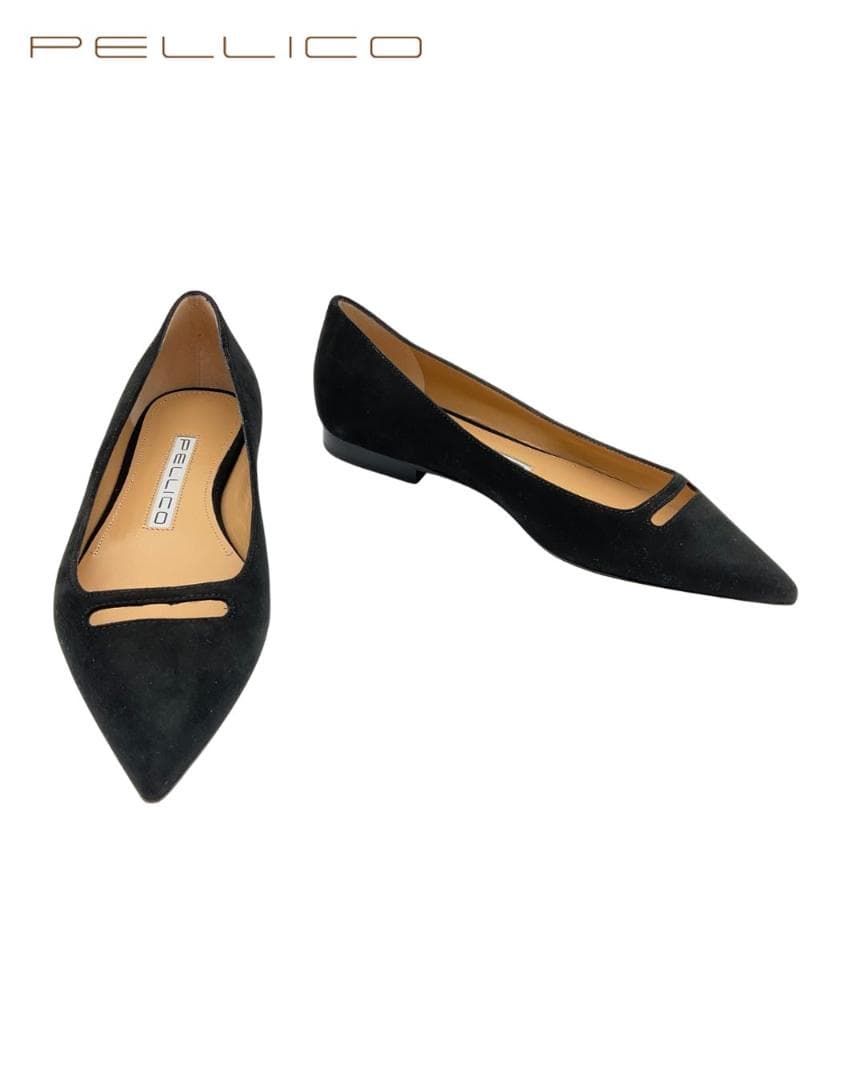 【新品】PELLICO スエードポインテッドトゥパンプス 35.5