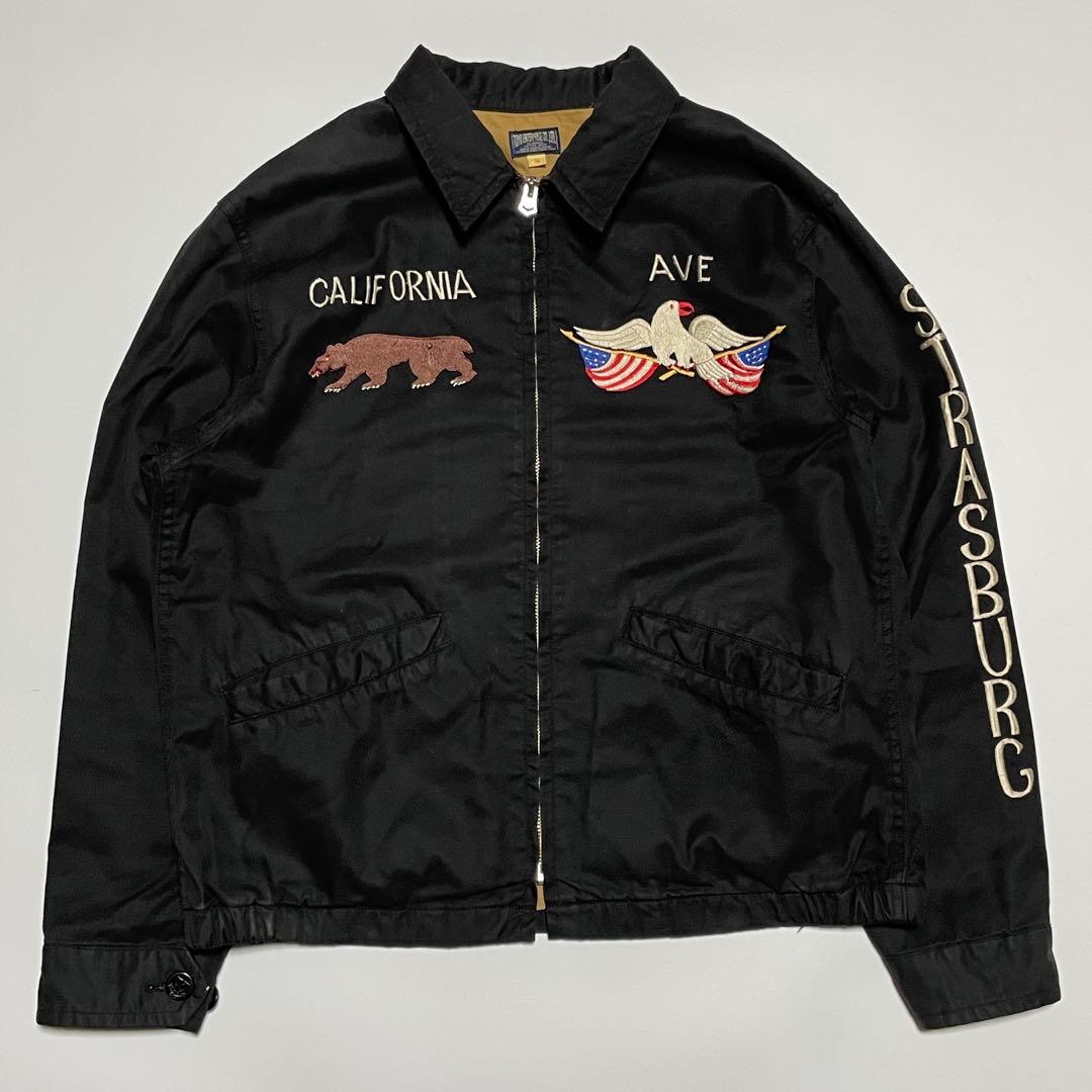 東洋　TOYO　スーベニアジャケット　ベトジャン　フランス　刺繍　黒ブラック　S