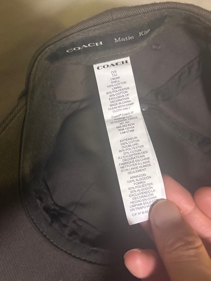 COACH Matin Kim ベースボールハット ブラウン