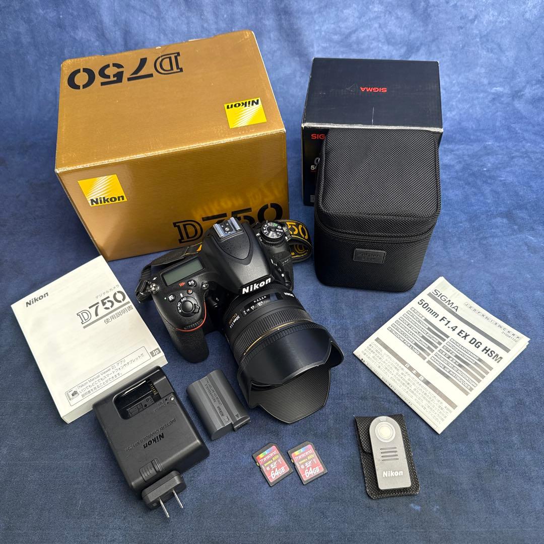 Nikon D750 デジタル一眼レフ + Sigma 50mm+ML-L3
