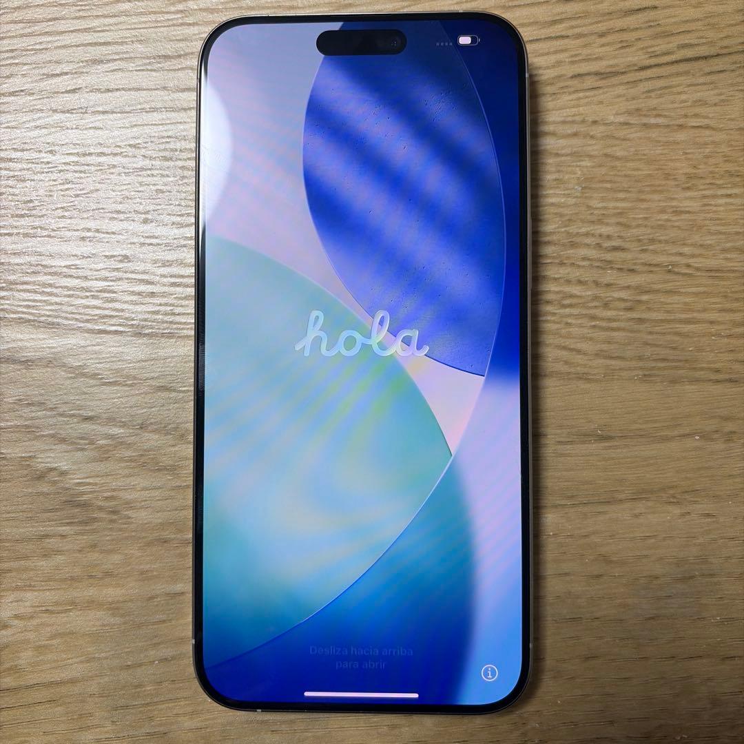 iPhone 15Pro maxホワイト 電池容量100% おまけ付