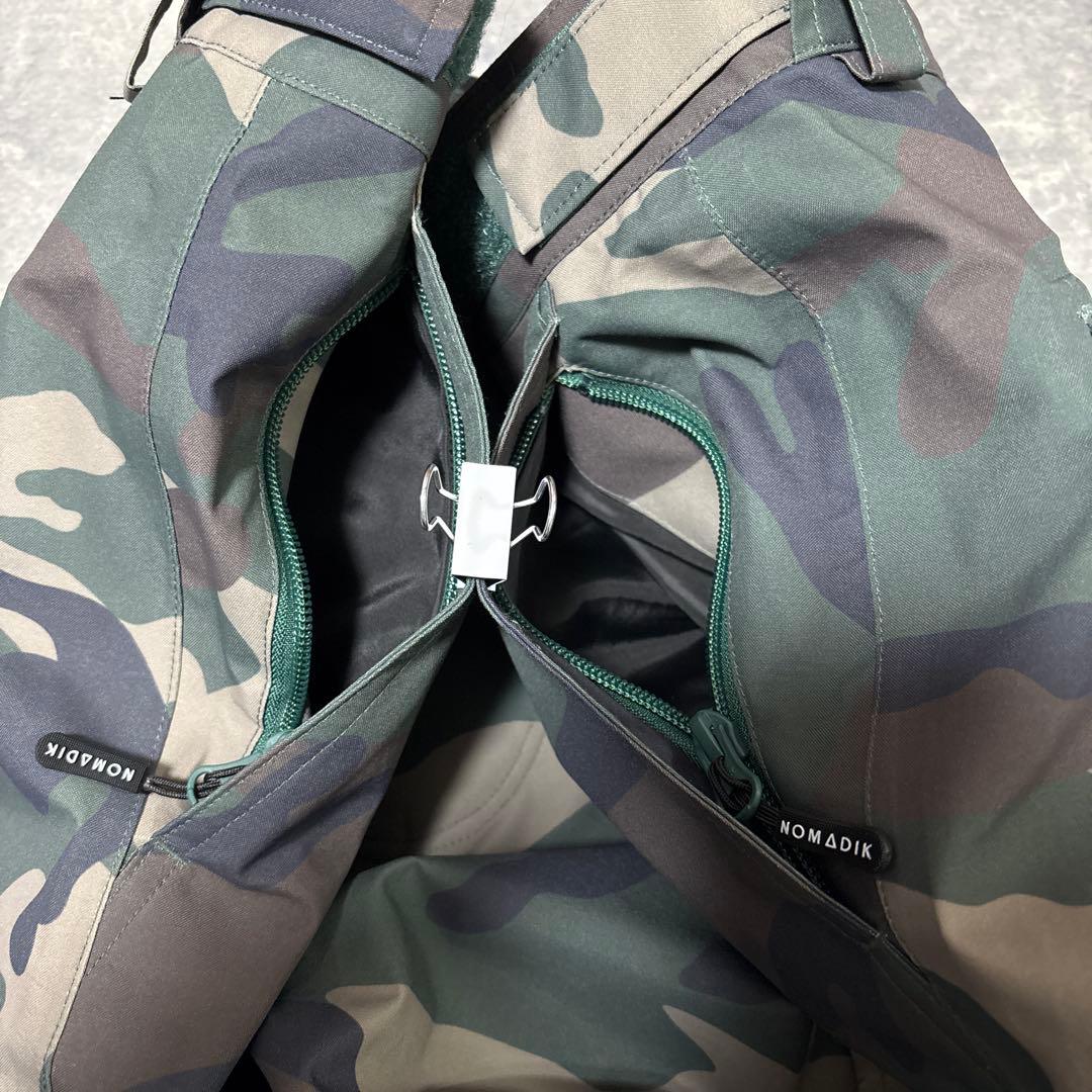 ノマディック NOMADIK スノーボードウェア 上下セット L カモフラ