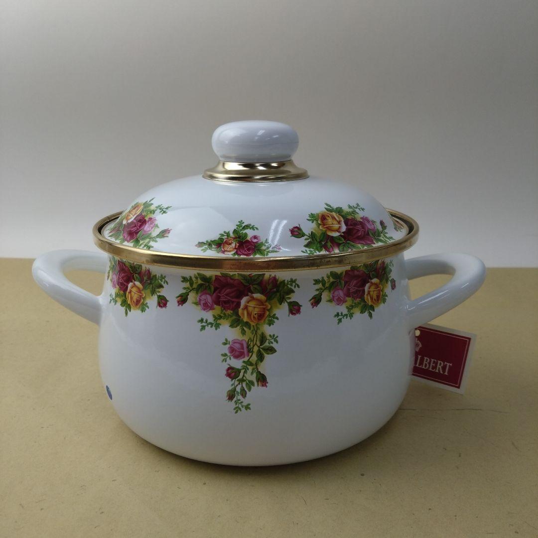ロイヤル・アルバート　オールドカントリーローズ　深型両手鍋16cm　10