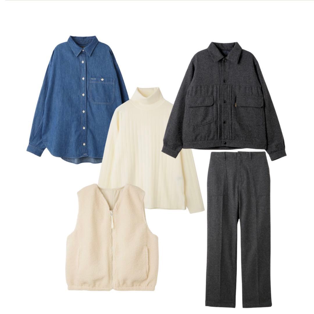 トップス lelill 2WAY WORK SHIRT