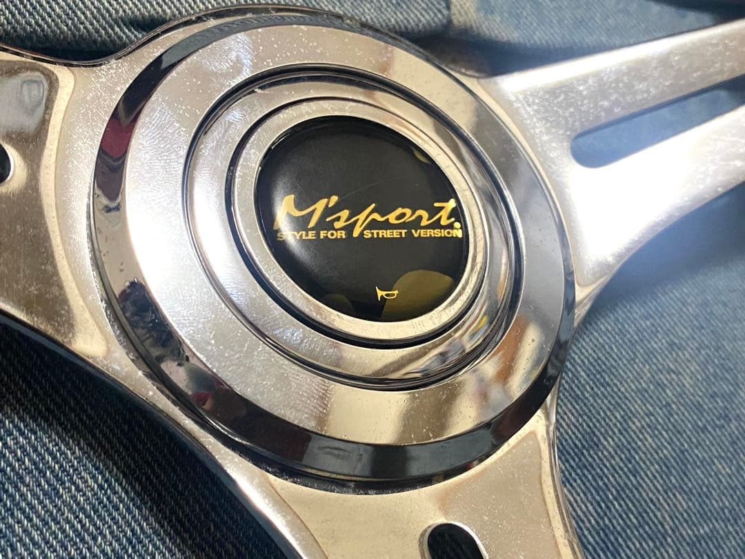 M'sport ウッドステアリング　350mm 即納◎