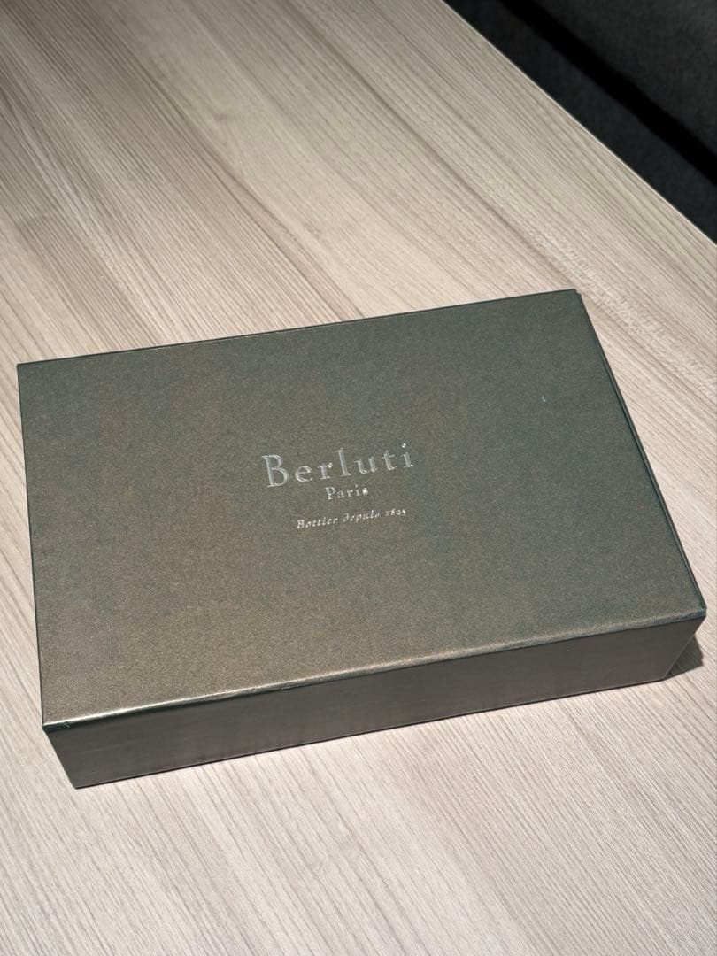 極美品　ベルルッティ　タリ　シルバーパティーヌ　ブルー　タリ希少のWスタンプ最安