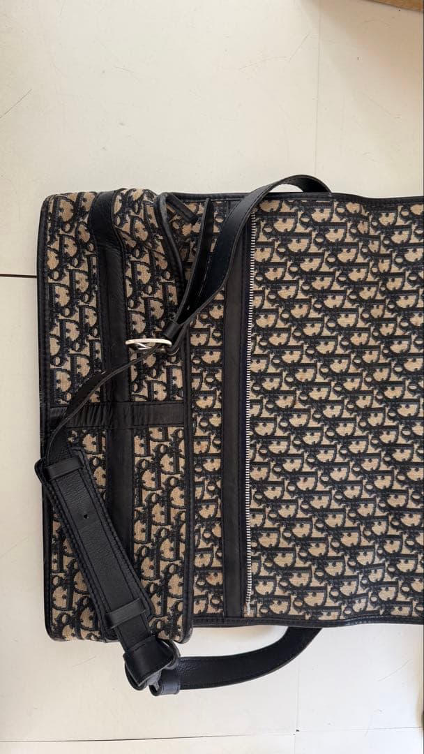 【希少】クリスチャンディオール トロッター ショルダーバッグ 大容量 ネイビー