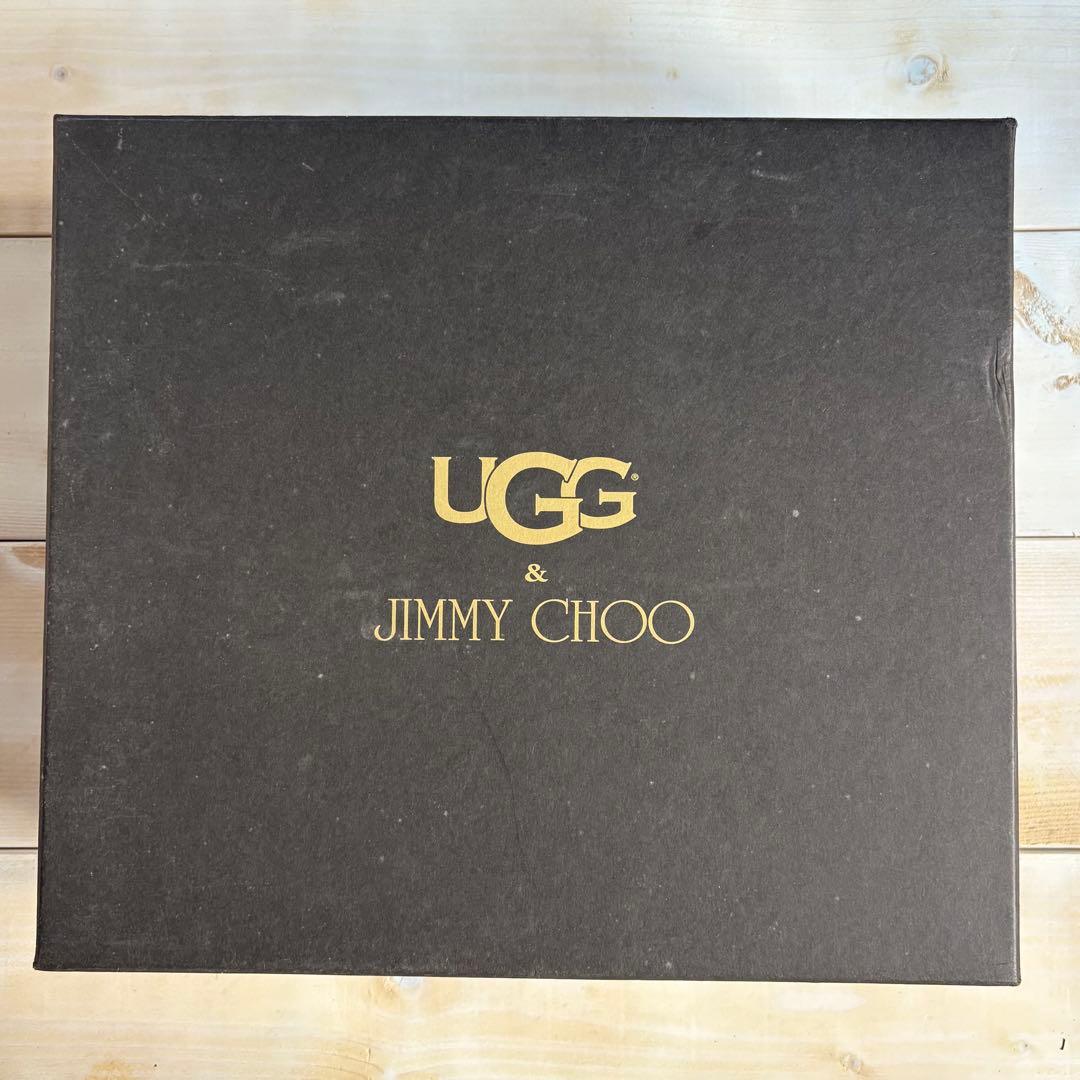UGG×Jimmy CHOOヒョウ柄スタッズ　ムートンブーツ