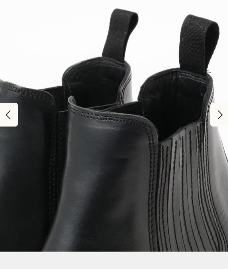 本革サイドゴアブーツ　ショートブーツBEAMS裏張り済