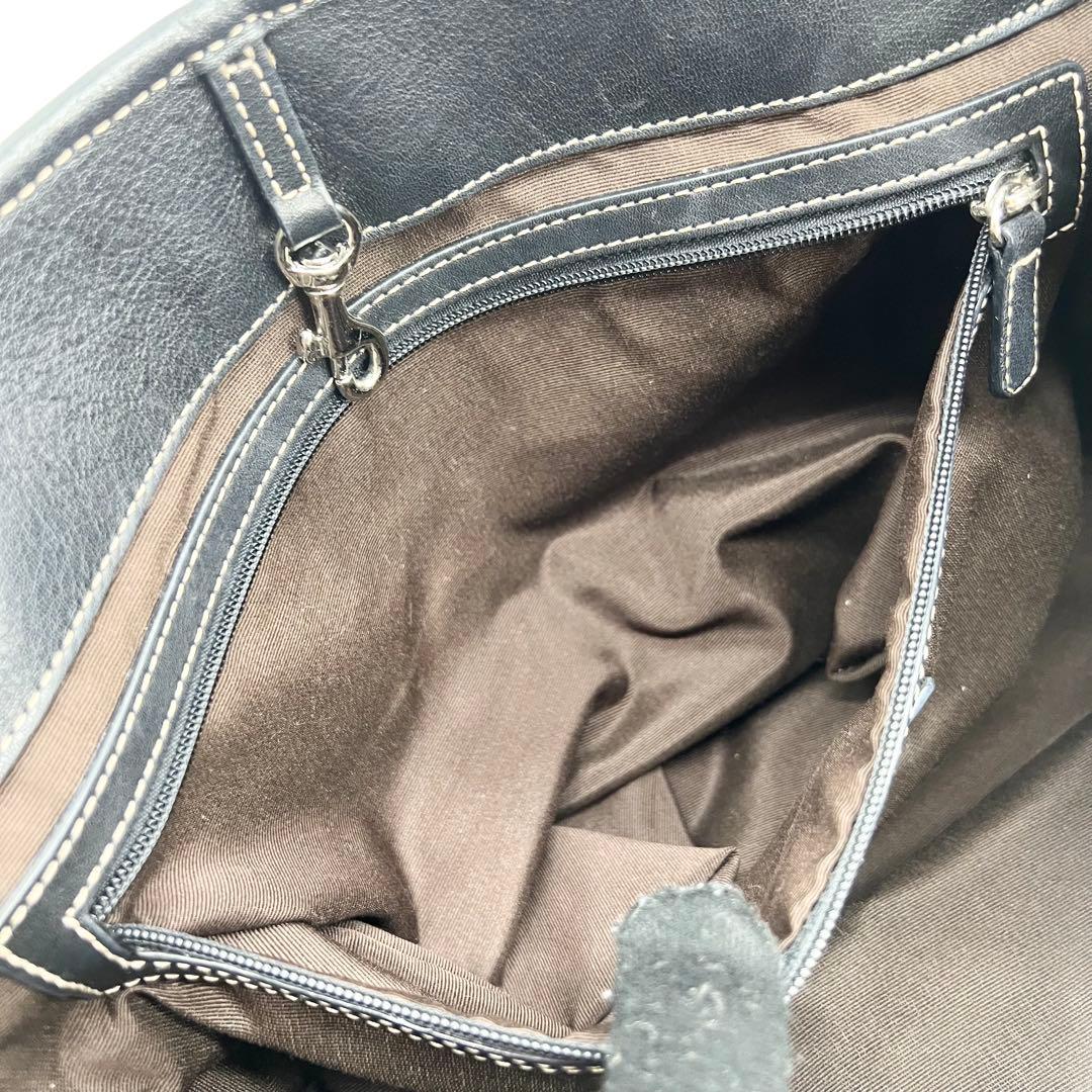 美品✨オールドコーチ　トートバッグ　ビジネス　レザー　ブラック　A4　肩掛け