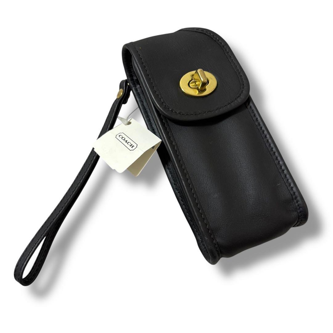 希少　新品タグ付き　オールドコーチ　シガレットポーチ　ビンテージ　ブラック