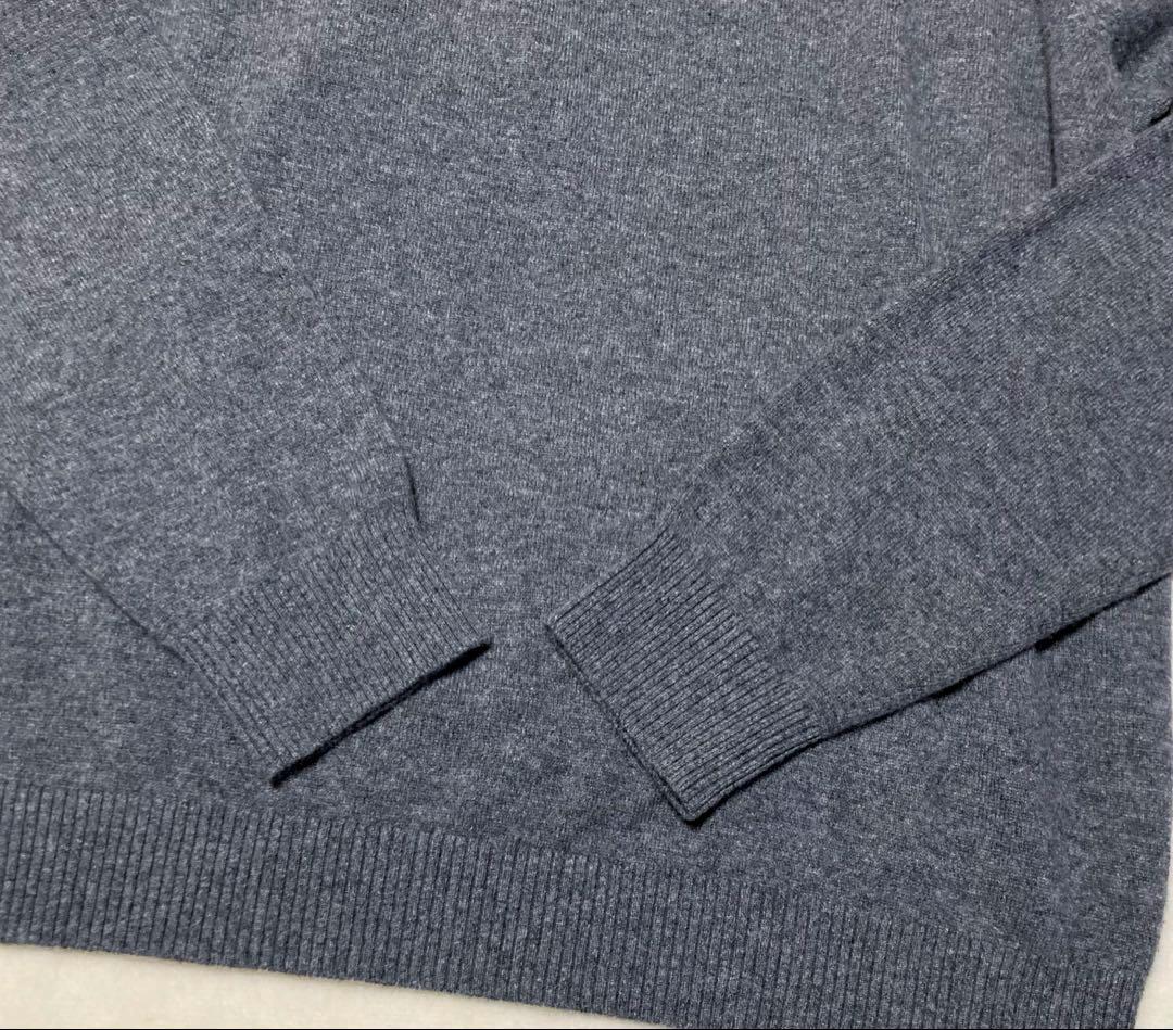 未使用 LANDS' END cashmere 洗えるカシミヤ ニット ジップ