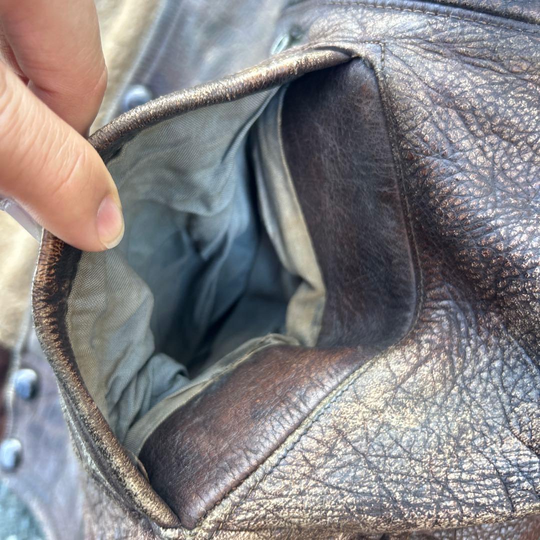 雰囲気抜群 A-2 type 50s イタリア製 leather jacket