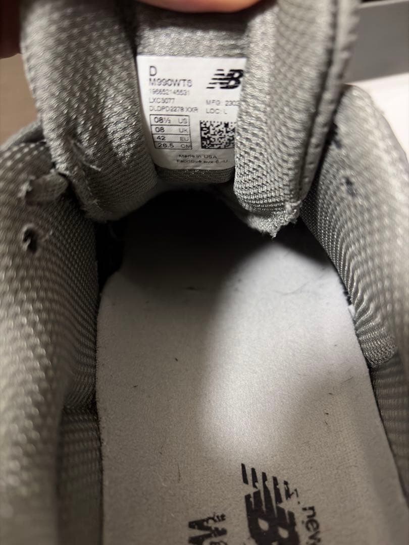 New Balance × WTAPS 990v6 26.5cm 付属品完備