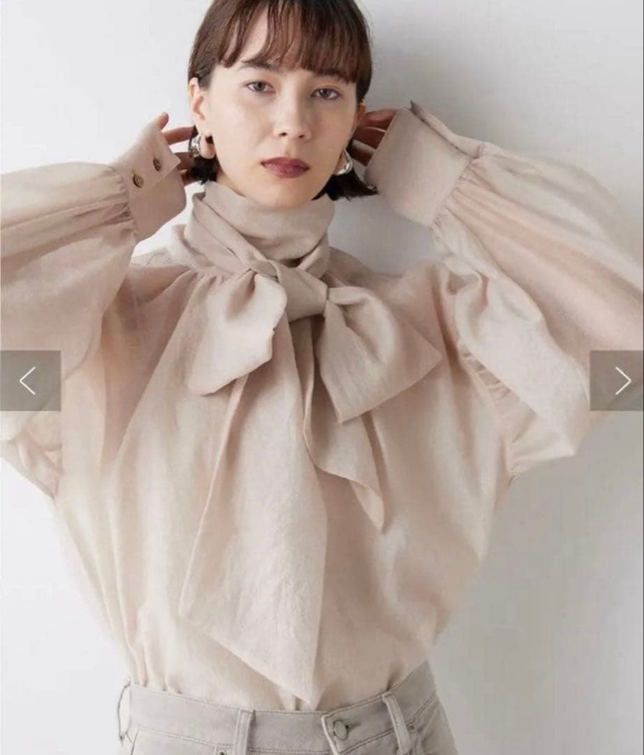 Whim Gazette ウィムガゼット 今季オーガンジーブラウス★新品★