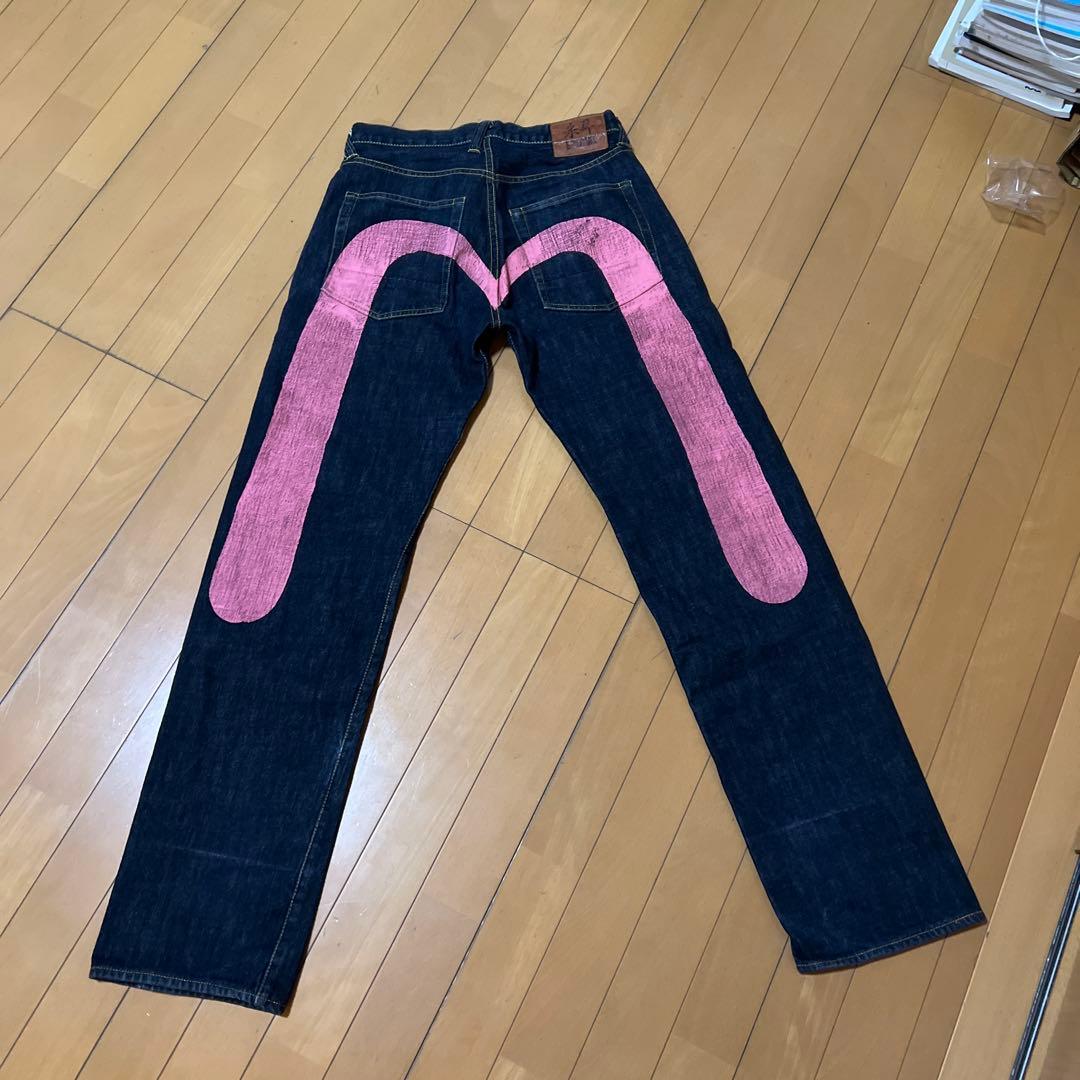 破格‼️EVISU 大黒 ビッグカモメ ピンク Y2K バギーデニム30×35