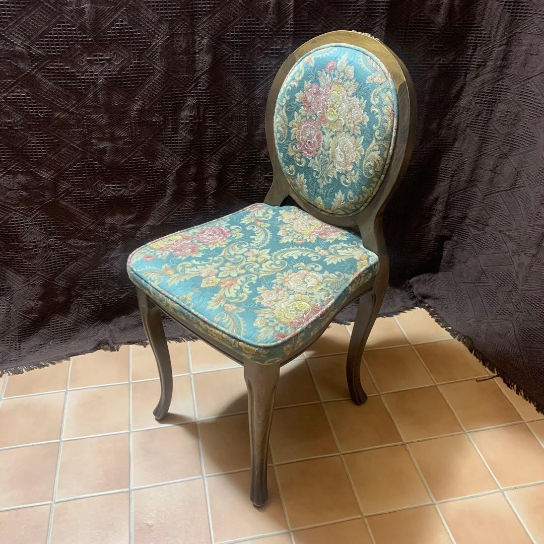 【条件付限定セール中】【極美品】松永工房 チェア 猫脚 ドレッサー椅子 姫系家具