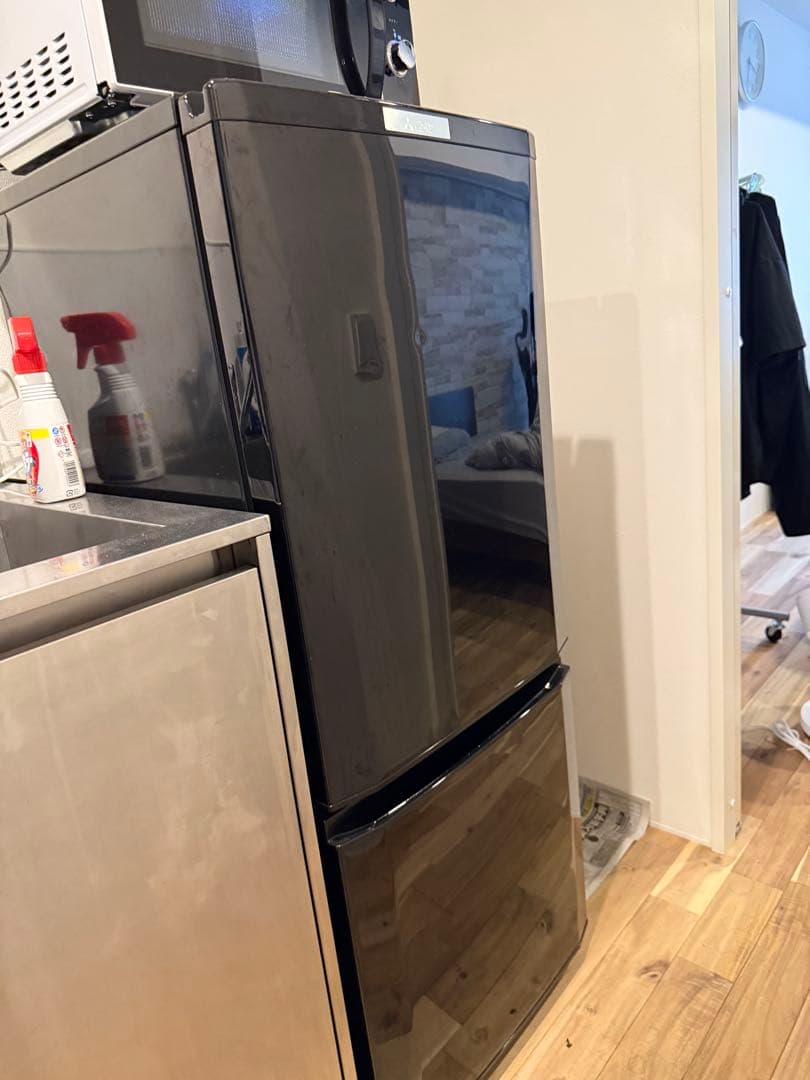 Mitsubishi MR-P15E-B ブラック冷蔵庫 ミツビシ