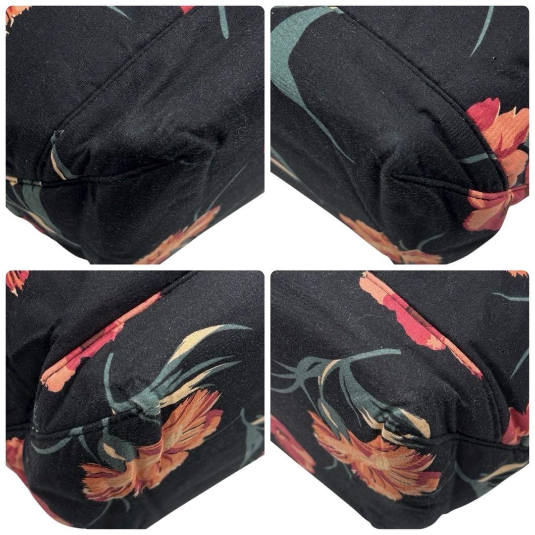 美品◎ラルフローレン 肩かけ可 ボストンバッグ 大型トート ポニー 花柄 男女可