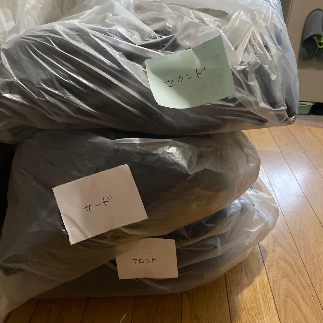 合皮シートカバー黒　アル＆ヴェルファイア20７人乗り用　ジャンク