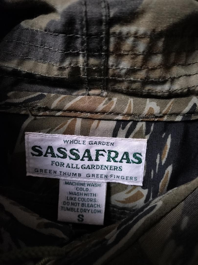 ササフラス/タイガーカモプルオーバーマウンテンジャケット/60・40クロス日本製