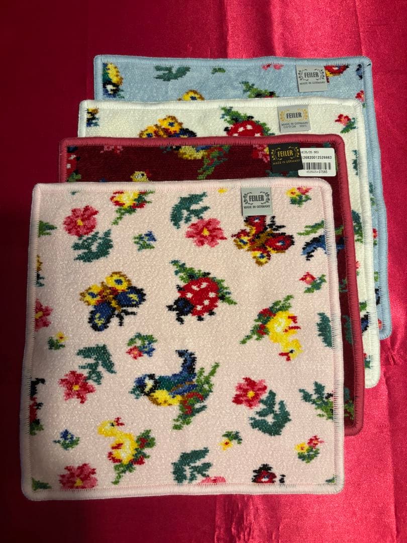 再終お値下げ　まとめ売り　フェイラー　ハンカチタオル　4枚セット　未使用品