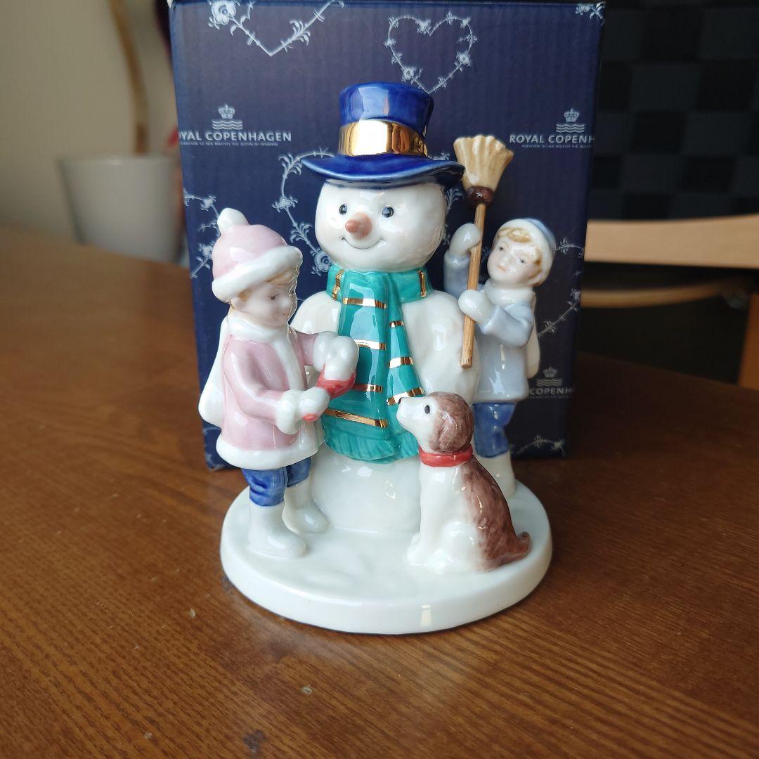 ロイヤルコペンハーゲン　スノーマンフィギュリンクララ&ペーター　クリスマス