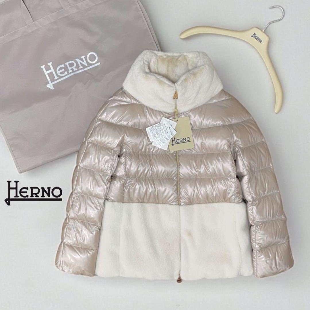 【新品】HERNO ヘルノ エコファー ウルトラライト ダウンジャケット