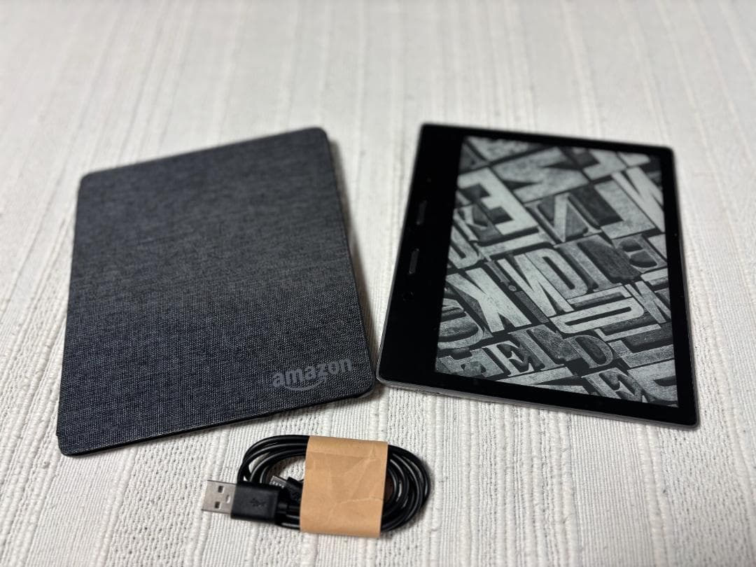 【お茶様】Kindle Oasis 第10世代 8GB 広告なし 純正カバー付き