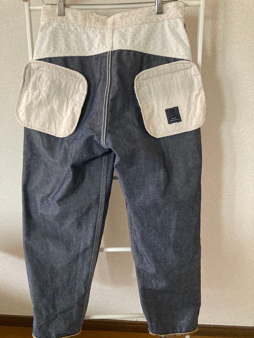 ミナペルホネンfeteフロッキー加工デニム38