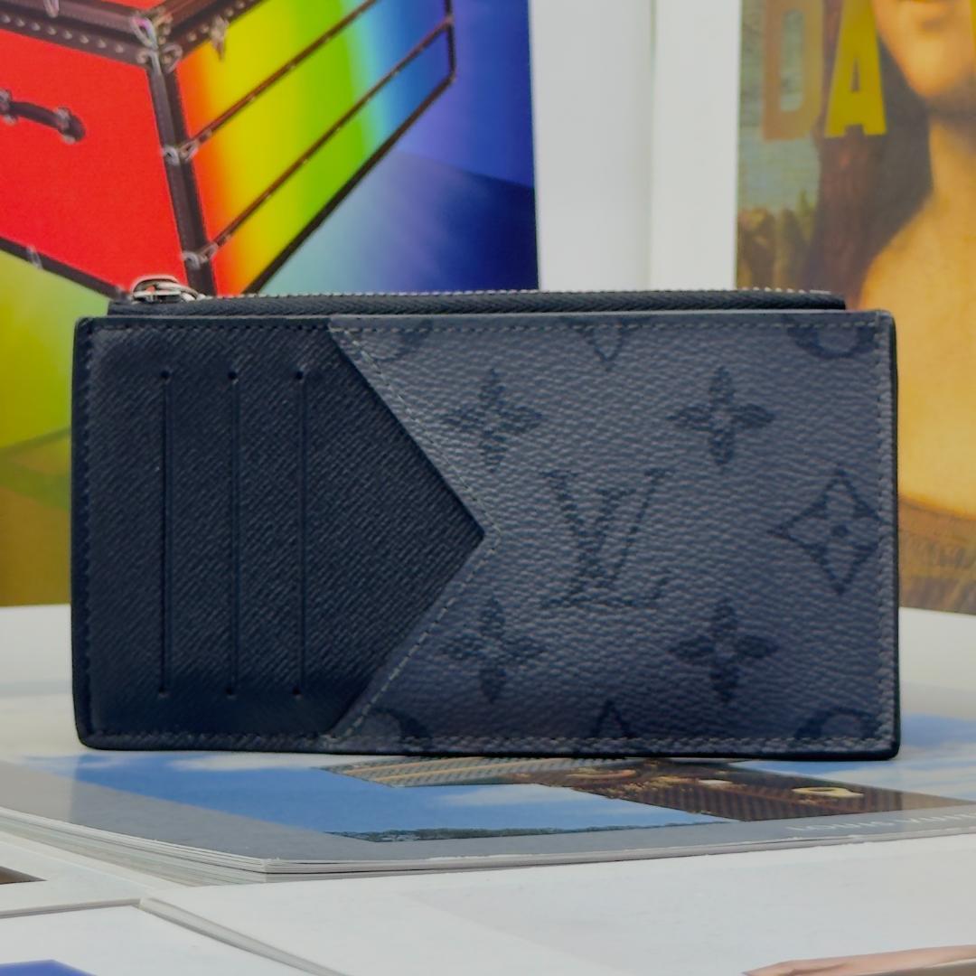 展示品級 ルイヴィトン モノグラム エクリプス カード ホルダー A227