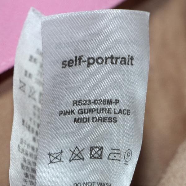 J*#様 セルフポートレイト ワンピース レース ピンク UK12 未使用 Gu