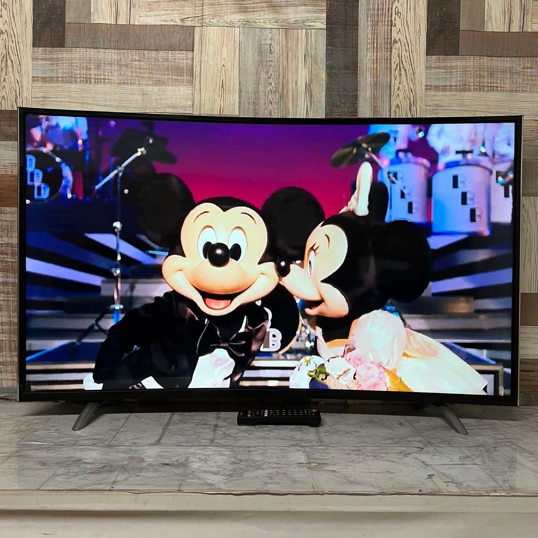 即日受渡❣️全国送料込48型スタイリッシュ曲面液晶テレビWチューナー新品リモコン
