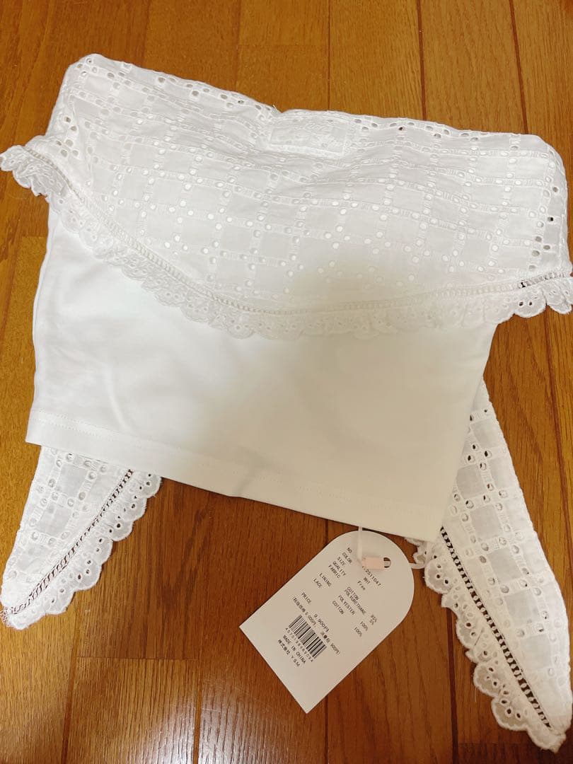 darich コットンレースドッキングベアトップス