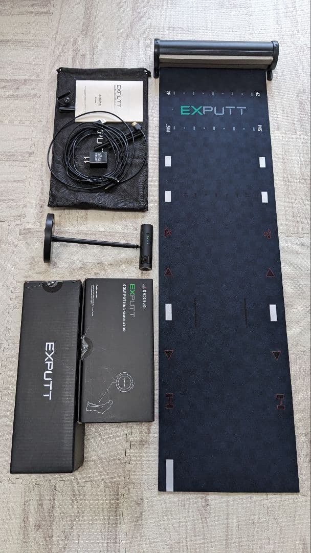 EXPUTT ゴルフパターシュミレーター EX300D パター練習マット